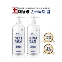 [의약외품] KFDA 식약처 승인 병원 관공서 학교 납품용 클린 손소독제 대용량 500ml 배송 판매 약국 전물몰 최대 학원 마트 행사장 대량출고, 1개