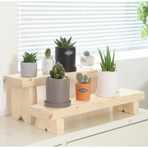 laterior 이케아 화분 받침대 원목 거실 화분대 다육이 베란다 다이, 숏다리ㅡ09-호두나무