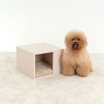 독톡 DIY 블럭 애견 강아지 하우스 소형 6단 반려동물 하우스, 전용방석-베이비핑크