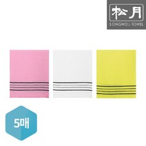 송월타월 송월 소프트 때밀이 5장[무료배송], 노랑