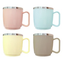 홈앤키즈 릴팡 식기세척기용컵 유아 어린이 물컵 양치컵 스텐컵, 데일리스카이