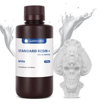 3d 프린터 재료 ANYCUBIC-LCD DLP 3d 프린터 용 표준 + 수지 고정밀 광자 모노 4K 500G 1KG 3D 인쇄 재료, 03 White 500g