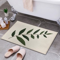 DAYA 감성 발매트 나뭇잎 욕실 주방 화장실 발매트 현관 러그 국내생산 (친환경), 본상품