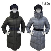 [기타] LPGA 골프 웨어 여성 겨울 발열 구스 다운 롱 패딩 벨트 점퍼 19DW714