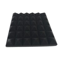 조립식판넬자재 흡음패널 방음 12/24 팩 30x30x5cm 스튜디오 어쿠스틱 폼 패널 방음 피라미드 처리 스폰지, 04 black_01 12pcs, 12개