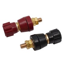 2pcs 40a 60a 100a 160a 고전류 구리 터미널 107333555t555 m5 m6 m8 m10 황동 베이클라이트 터미널, 107-M5