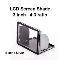 범용 3 면 캐노피 슬림 햇빛 가리개 팝업 후드 보호대 인치 카메라 LCD 모니터 화면, [01] Black, 01 Black