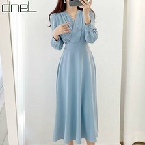 드넬 드넬 브이랩실키원피스DWO21064A