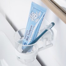 디허브 밀착패드 화이트 컵걸이 R 양치컵 컵꽂이 부착식