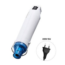 열수축힛팅 슈링클스키링만들기 레진아트 플라스틱공예 220v 50hz diy 열 총 사용 전동 공구 뜨거운 공기 300w 온도 총 지원 시트 수축 플라스틱 diy 도구 색상, 220v EU 플러그