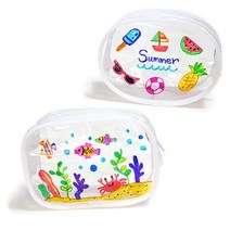 만들기준비물 미니 투명파우치, 사각형