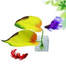 베타물고기 구피 해수어 금붕어키우기 인공 수족관 장식 물고기 탱크 잎 Betta 휴식 산란 관상용 식물 놀이