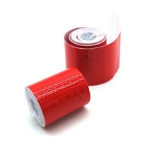 벌집모양 반사테이프 5cm x 3m 레드