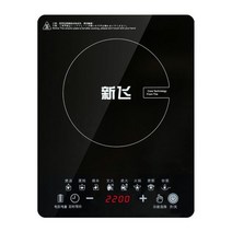 2023 전기 인덕션 쿠커 보일러 방수 2200W 볶음 요리 플레이트 지능형 냄비 스토브 쿡탑 버너 Ner, 01 Black_03 UK