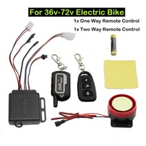2 웨이 오토바이 도난 방지 알람 원격 엔진 시작 36v72v 전기 자전거 양방향 보안 경보 스쿠터 모토, CHINA_36v 48v 60v 72v A
