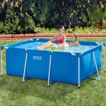 인덱스 사각 대형 가족 풀장 피크닉 야외 펜션 물놀이 수영장 260x160x65cm, 상세페이지 참조