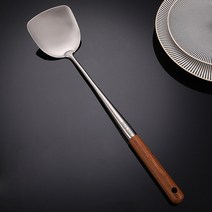 키친웰스 긴손잡이 볶음 주걱 우드핸들 스텐 뒤집개