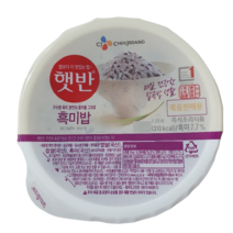 햇반 흑미밥 작은공기, 190g, 72개