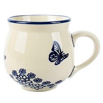 토탈하우스 마뉴팍투라 폴란드 벨머그 C (중) 도자기 벨 머그 머그컵 머그잔 5450, 1개