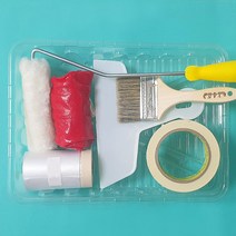 자연숨규조토 시공도구 7종세트(붓 헤라 롤러 트레이 커버링 마스킹테이프 장갑) DIY 셀프페인팅 결로 곰팡이방지, 시공도구 7종세트+2단 칼스크래퍼, 1세트