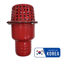 국산 3인치 철후두망 후드망 후드밸브 양수기 펌프 거름망 흡입, 1개