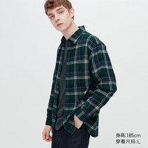 유니클로 남성여성 플란넬 체크 셔츠(긴팔 캐주얼 셔츠 재킷) 451298451299
