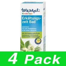 테테셉트 어린이 콜드 바스 Kinderbad Bad Tetesept Erkaltungszeit 125Ml 4개