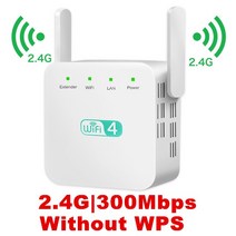 무선 라우터 허브 네트워크 전산 장비 KuWfi 5G WiFi 중계기 무선 Wifi 증폭기 신호 부스터 2.4G 라우터 장, 300M White_US  PLUG