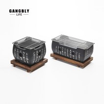 [익일출고] 크리스마스 강블리 리브 캠핑 일본식 미니화로/개인화로/휴대용화로, 미니화로, 와이드