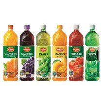 델몬트 1.5L 6종(오렌지+포도+망고+매실+알로에+토마토) 각 2페트씩 / 총 12페트, 상세페이지 참조, 상세페이지 참조