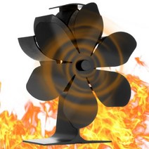 나무 스토브 팬용 벽난로 팬 소음 없는 알루미늄 열풍기 고효율 에너지 절약, CN_SF514G