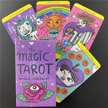 해외 매직 타로 카드 클래식 보드 게임 카드 상상력 Oracle 점 데스크 게임 타로 카드 전자 책 포함 PROD3, 12 44PCS TS23