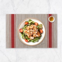 리에르 모직패턴 고급 식탁매트 4P, 와인