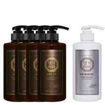 [댕기머리]뉴골드 샴푸 500ml 4개 + 한방 트리트먼트 500ml 증정