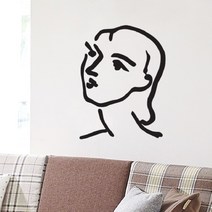 제이엠컴-앙리마티스 명화 포인트 스티커 나디아 집꾸미기스티커 데코스티커 인테리어스티커 그림스티커 집꾸밈스티커-JS, 본상품