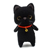 블루선 DIY 양모펠트 니들만들기 검은고양이