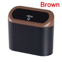 hang car 쓰레기통 차량 쓰레기 더스트 케이스 storage box abs square 프레싱 쓰레기통 auto interior accessories for car, 갈색