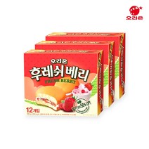 오리온 후레쉬베리 딸기 336g x 3개 딸기맛 과자 파이 간식