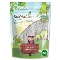 Food to Live USDA오가닉 흑 호밀 가루 1.81kg Organic Dark Rye Flour Whole Grain Non-GMO Vegan (미국배송)