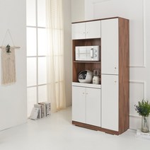 그레이스 1800 다용도 렌지대 주방 밥통 밥솥 틈새장 부엌 키큰 틈새 다이 이케아 홈카페, 1800렌지대+1800틈새장/멀바우