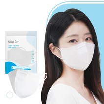 위가드 라이트핏 새부리형 KF-AD 화이트 대형 마스크 50매, 단품, 단품