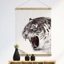 아트박스/꾸밈 gb057-우드스크롤_90CmX120Cm_액운을내쫓는맹호도