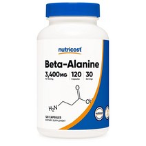 Nutricost Alanine 베타-알라닌 3400mg 120정