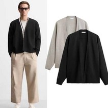 자라옴므 남성용 루즈핏 데일리 니트 가디건 zara