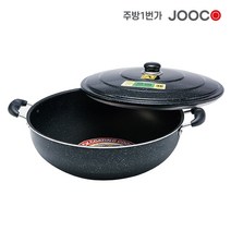 주방1번가 주코(JOOCO) 삼우튀김팬 튀김솥 대형 프라이팬 다용도 튀김팬, 62cm(지름)