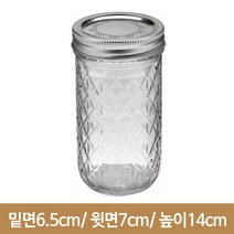 유리병 볼 메이슨 젤리 12oz(A), 1개