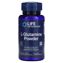 라이프 익스텐션 Life Extension L-글루타민 분말 100g(3.53oz)