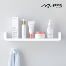 2022 무타공 벽선반 화이트 못이필요없는 무지주 선반 욕실 화장실 싱크대 이케아 벽걸이, B타입 (47 x 11 x 7cm)