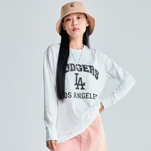 [국내정품]MLB 엠엘비 바시티 그래픽 긴팔 티셔츠 LA White
