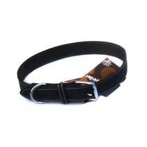 튼튼한 소가죽 댕댕이 목줄 검정 3size 중형견 대형견, M: